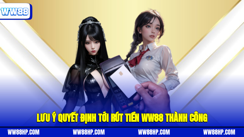 Lưu ý quyết định tới rút tiền WW88 thành công