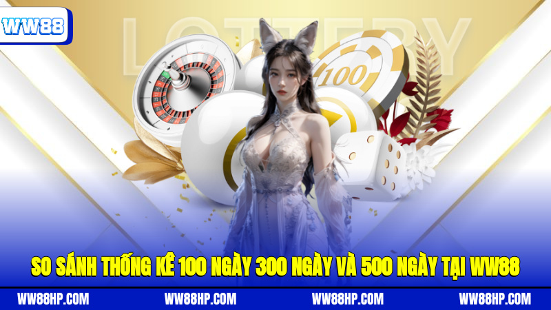 So sánh thống kê 100 ngày, 300 ngày và 500 ngày tại WW88